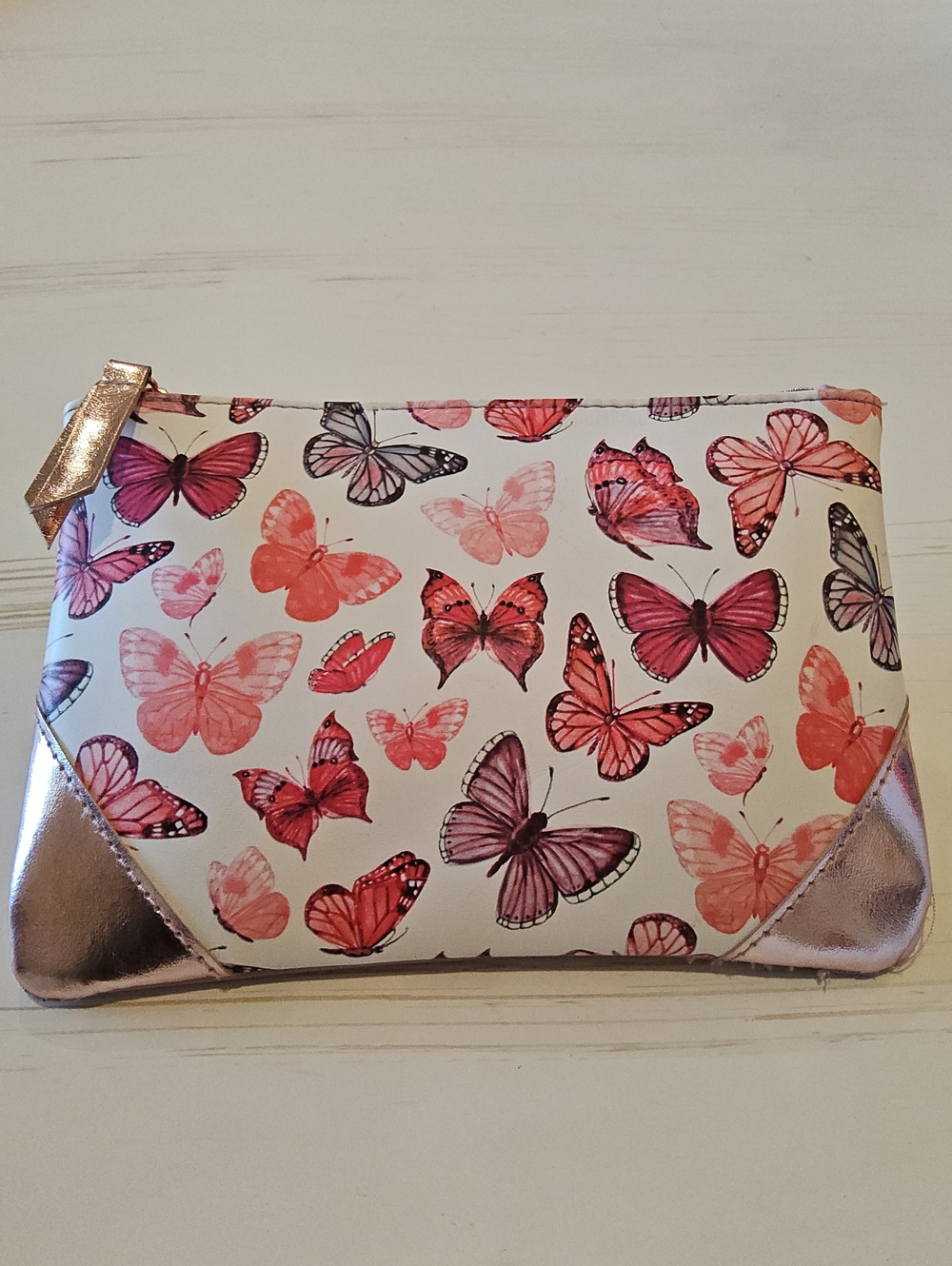 Ipsi Butterfly Print Cosmetic Pouch